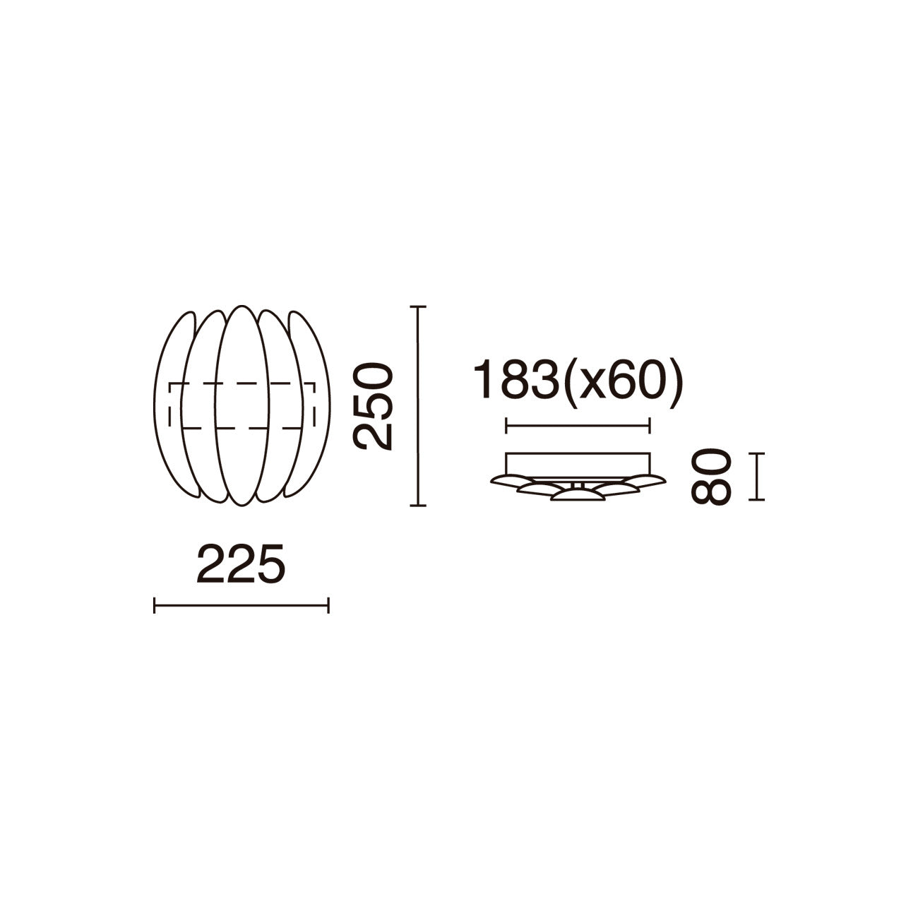 Exo Petal LED weiß