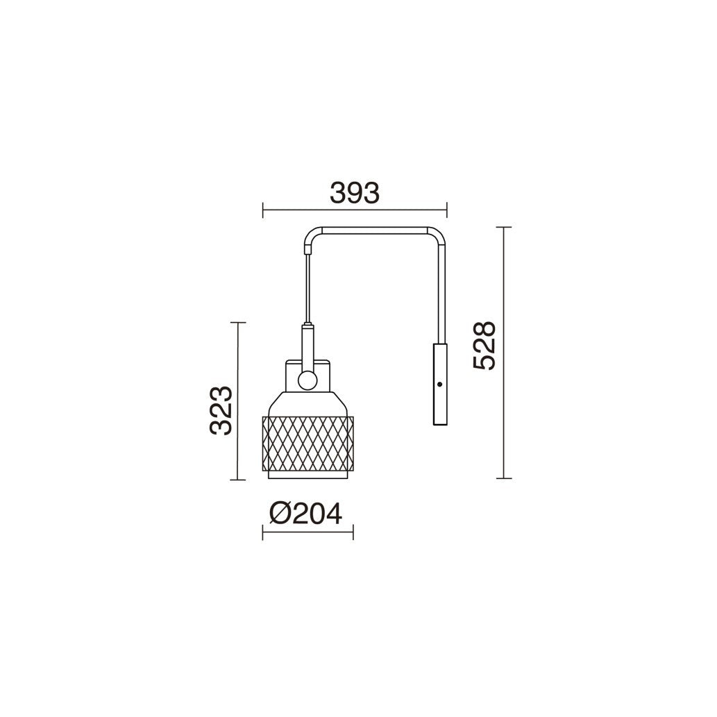 Exo Tosca E27 wall light white