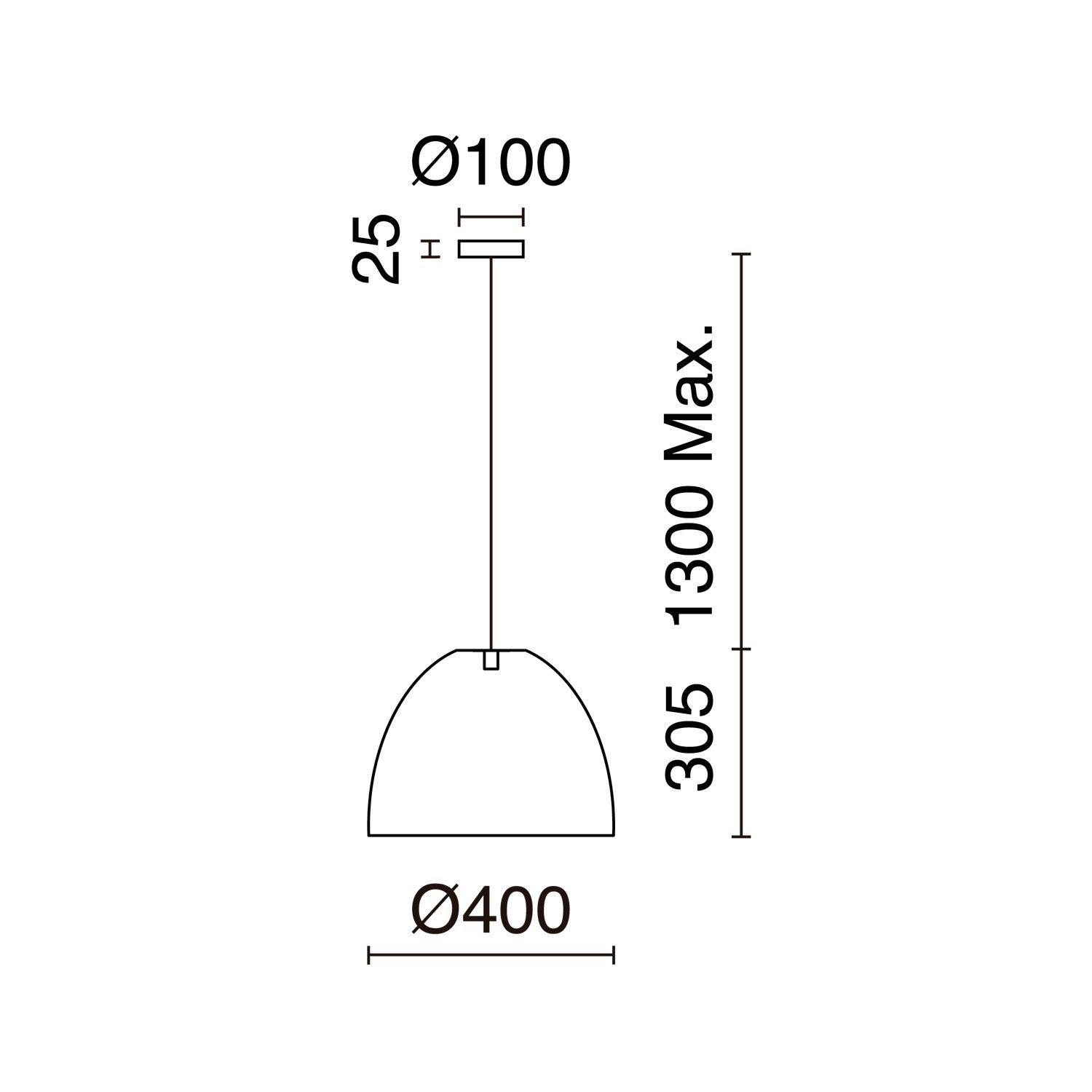 Lampa wisząca Exo Vietnam E27 ciemna