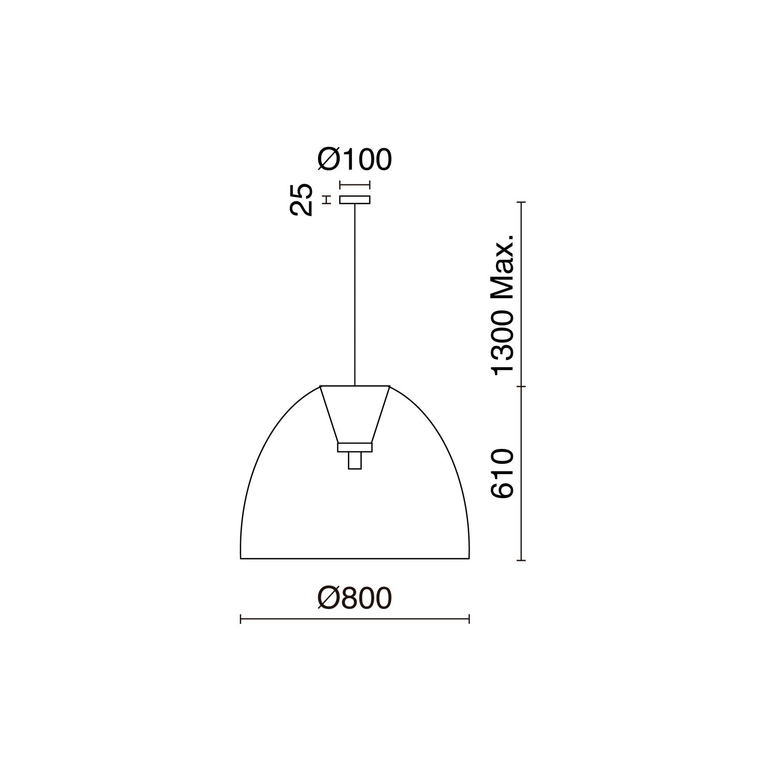 Lampa wisząca Exo Vietnam E27 ciemna