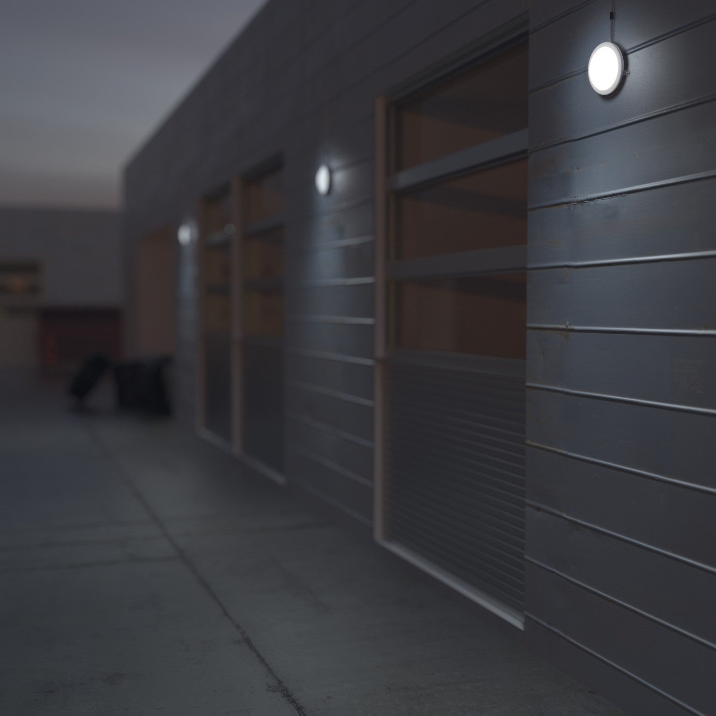 Dopo Far Round LED wall light white