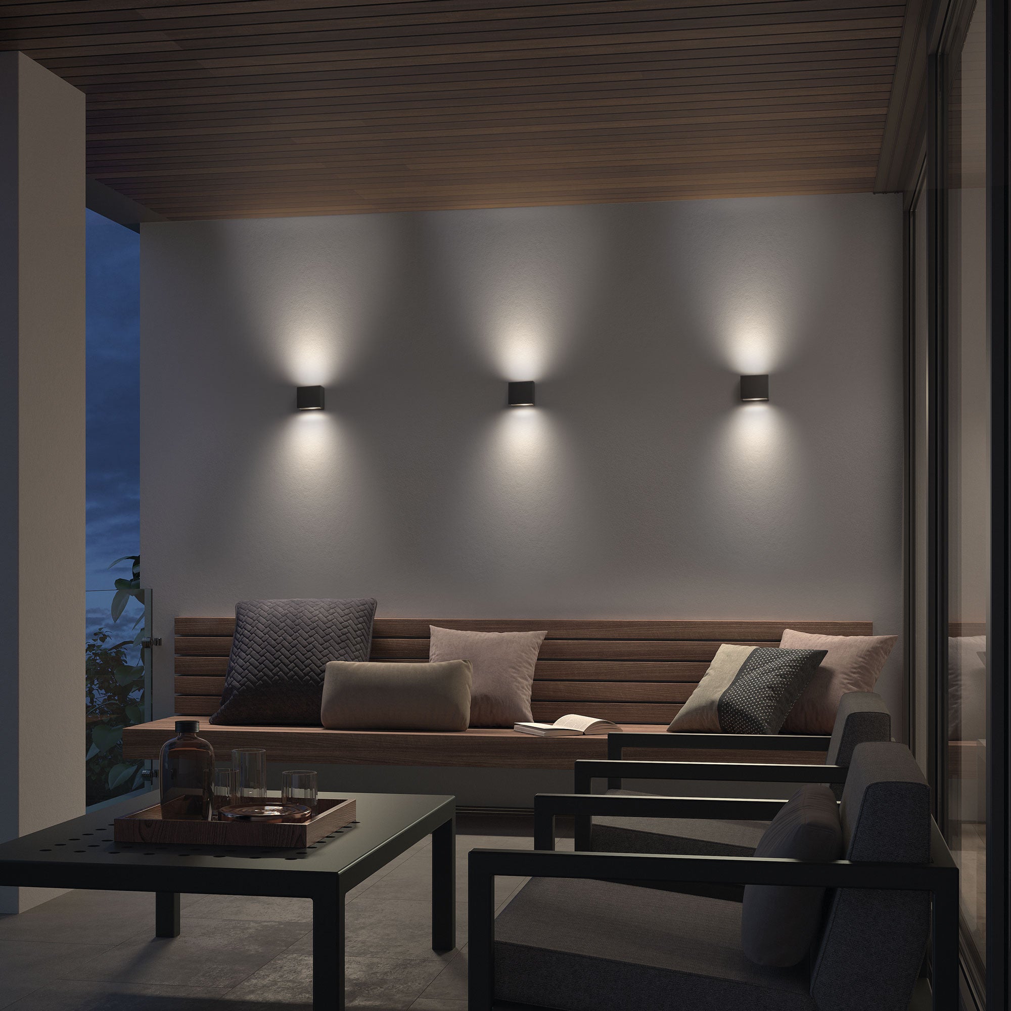 Dopo Isora up/down LED downlight brązowy