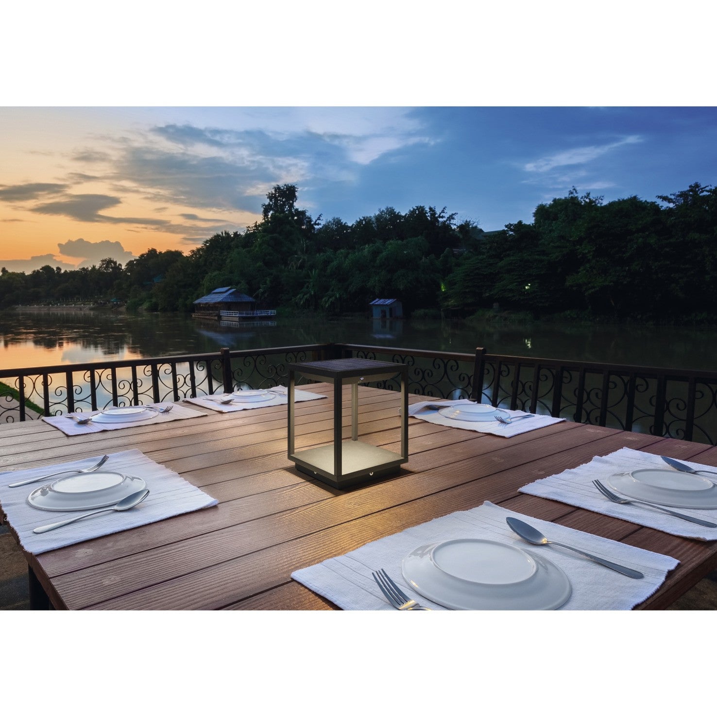 Dopo Solei LED column solar light anthracite