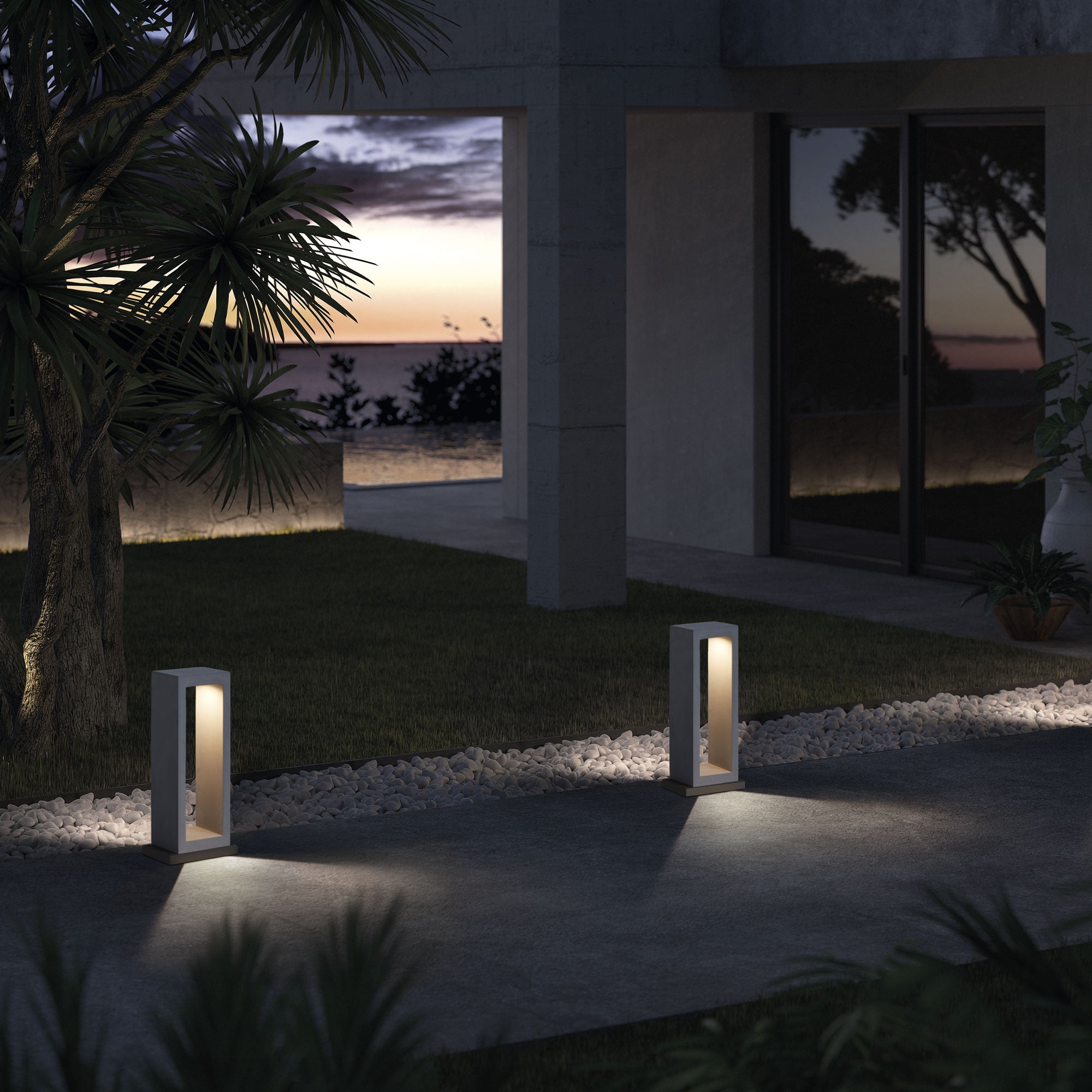 Cristher Stone LED stĺpové svietidlo antracit