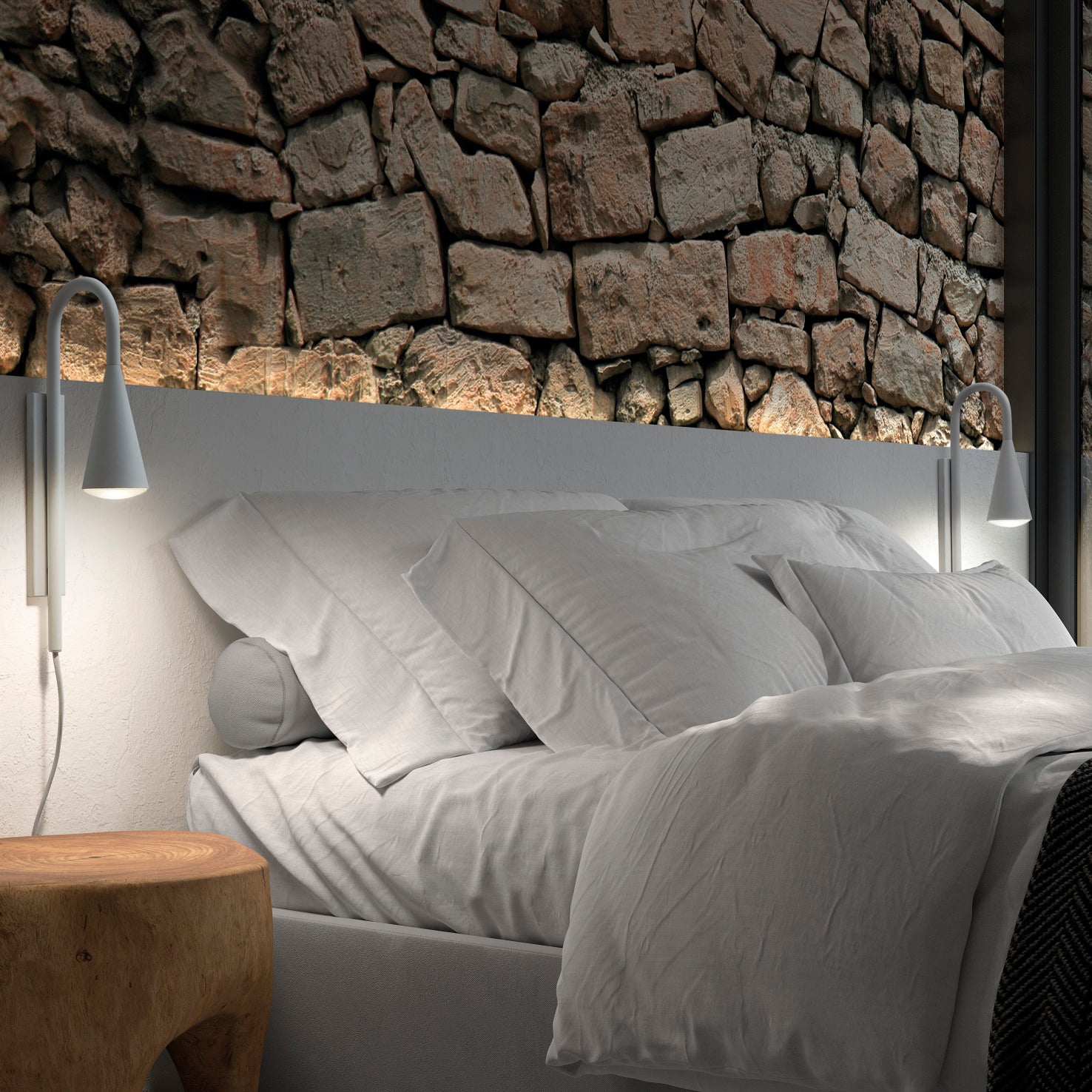 Exo Tear GU10 wall light white
