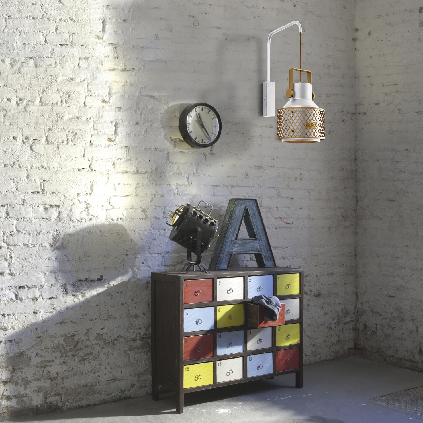 Exo Tosca E27 wall light white