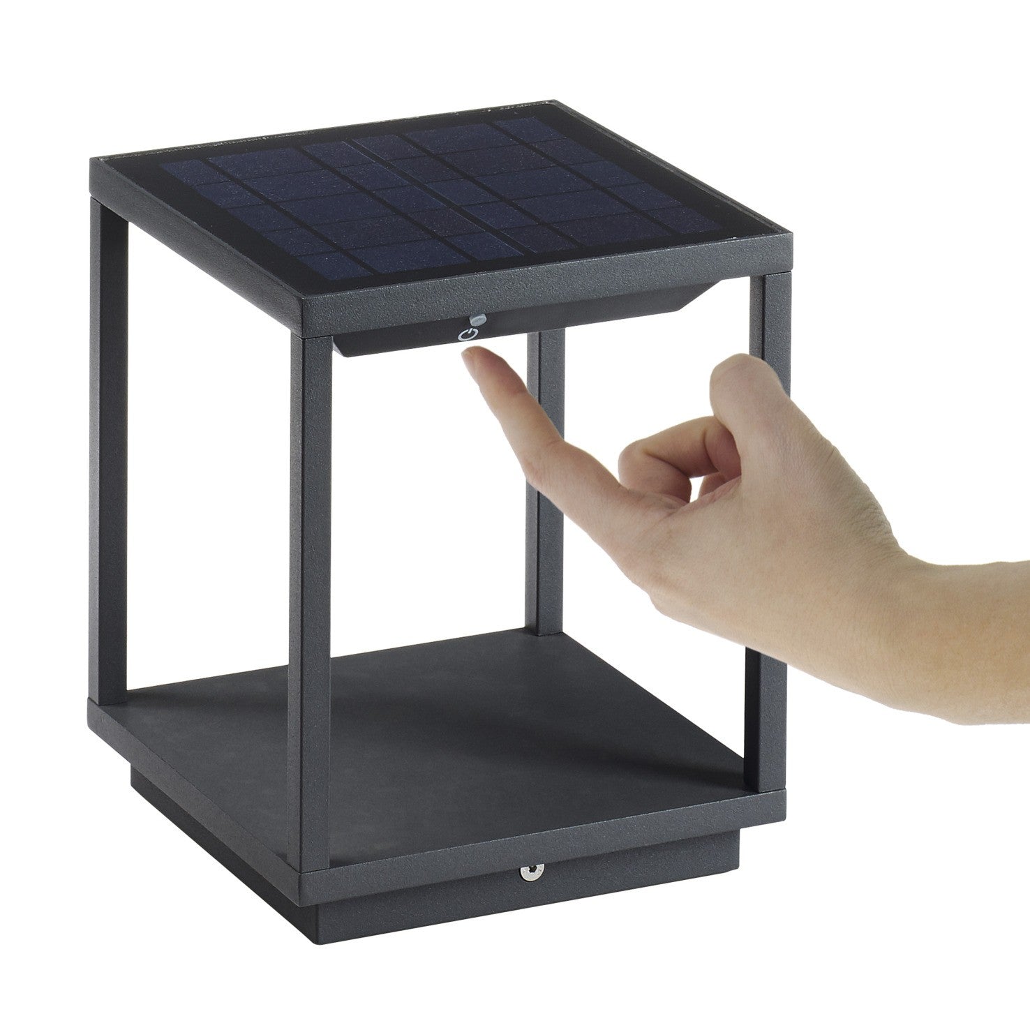 Dopo Solei LED column solar light anthracite