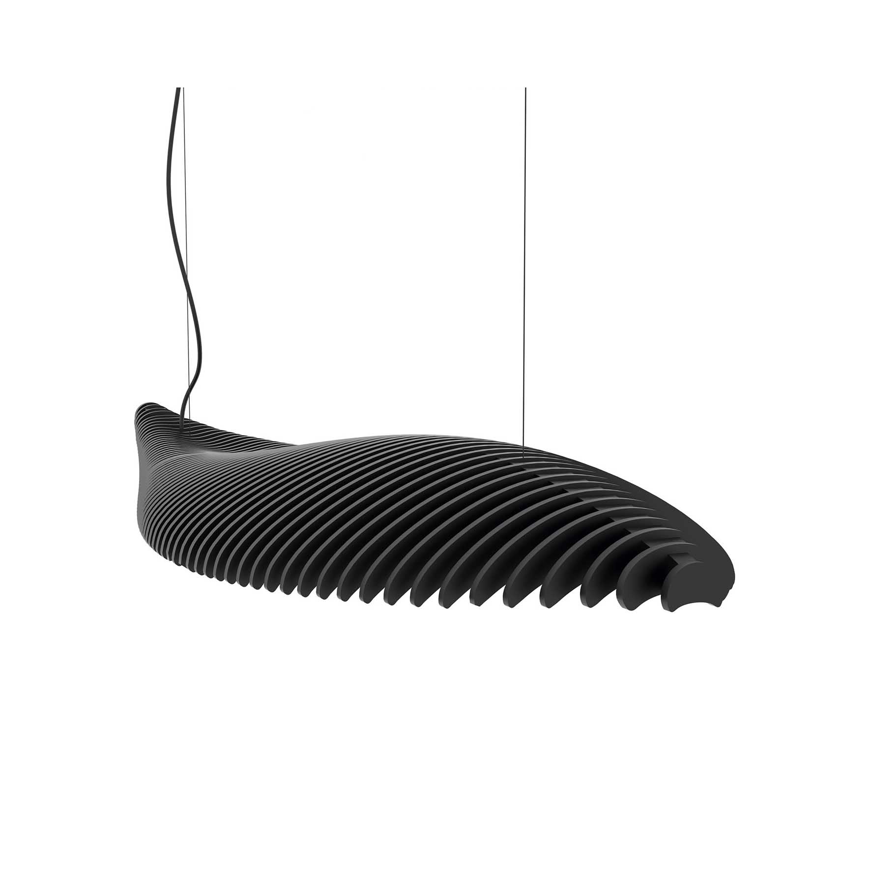 Lampa wisząca LED Exo Fish czarna