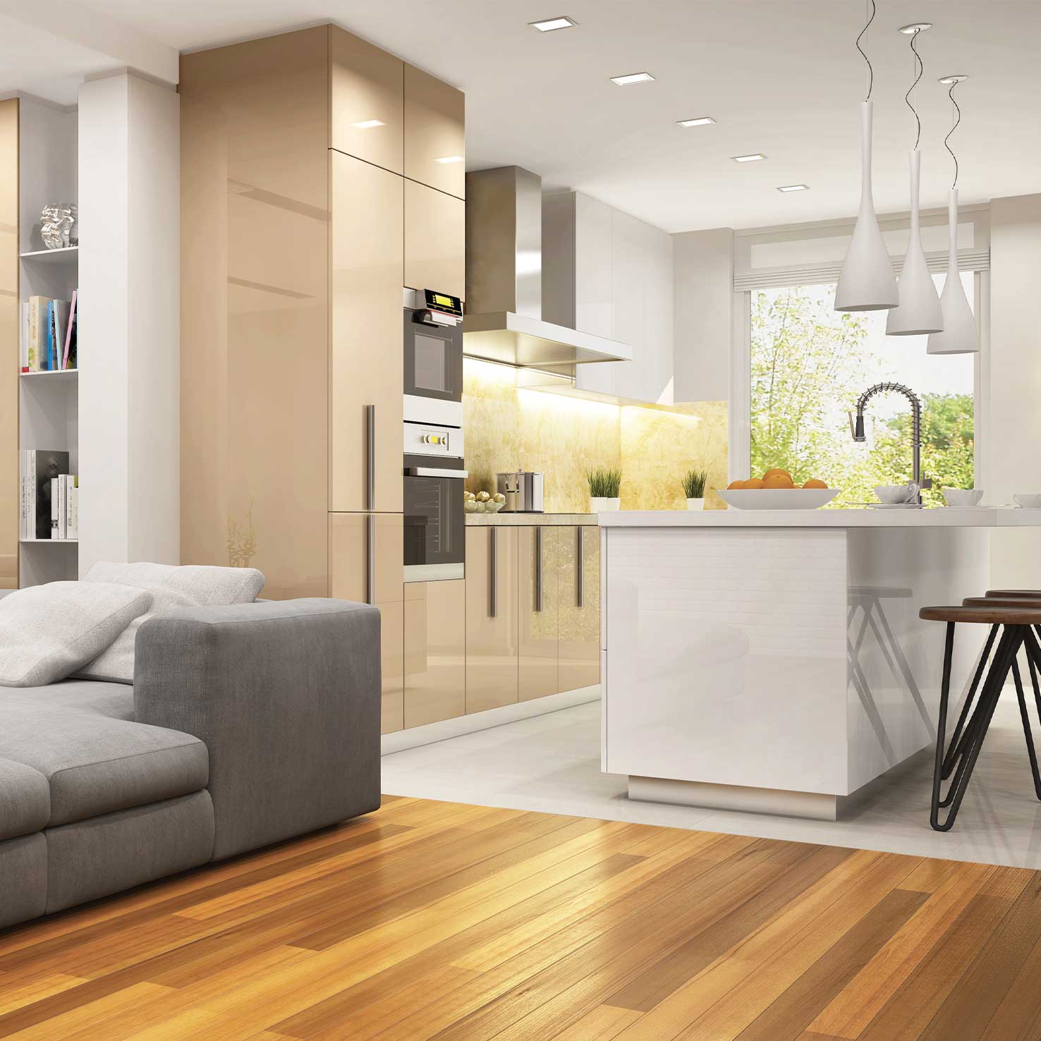 Indeluz recessed LED downlight square