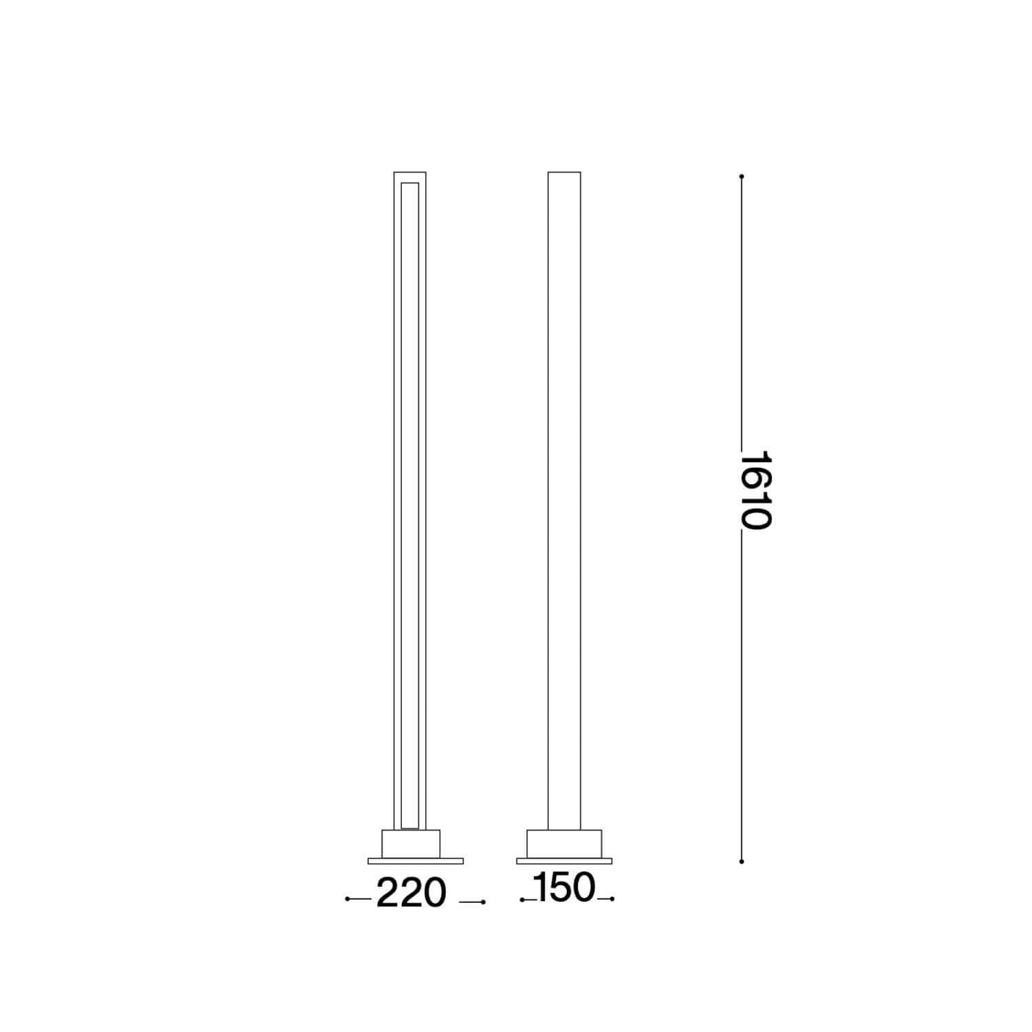 Ideal lux Craft LED stojacia lampa