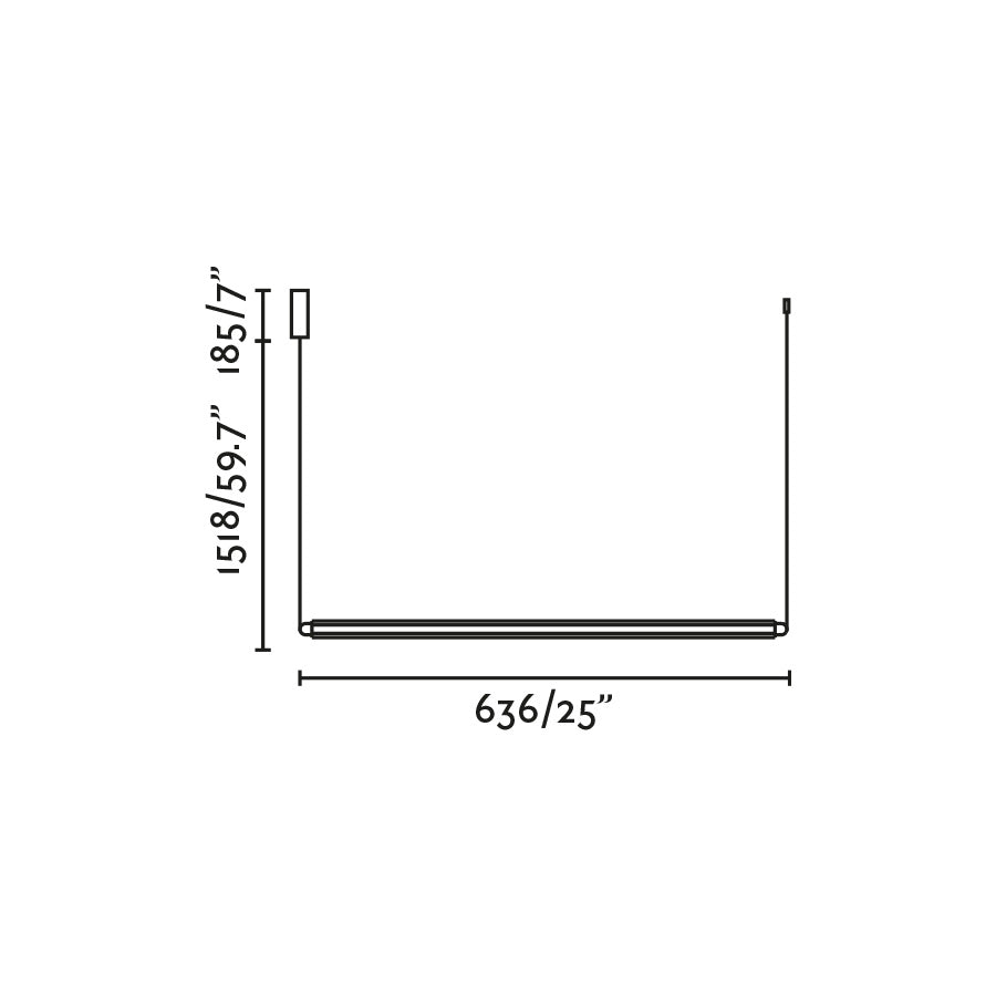 Faro Lumina LED 1L závěsné svítidlo horizontální