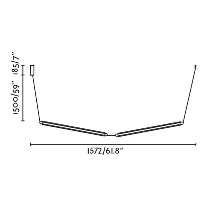 Oprawa wisząca LED Faro Le Vita