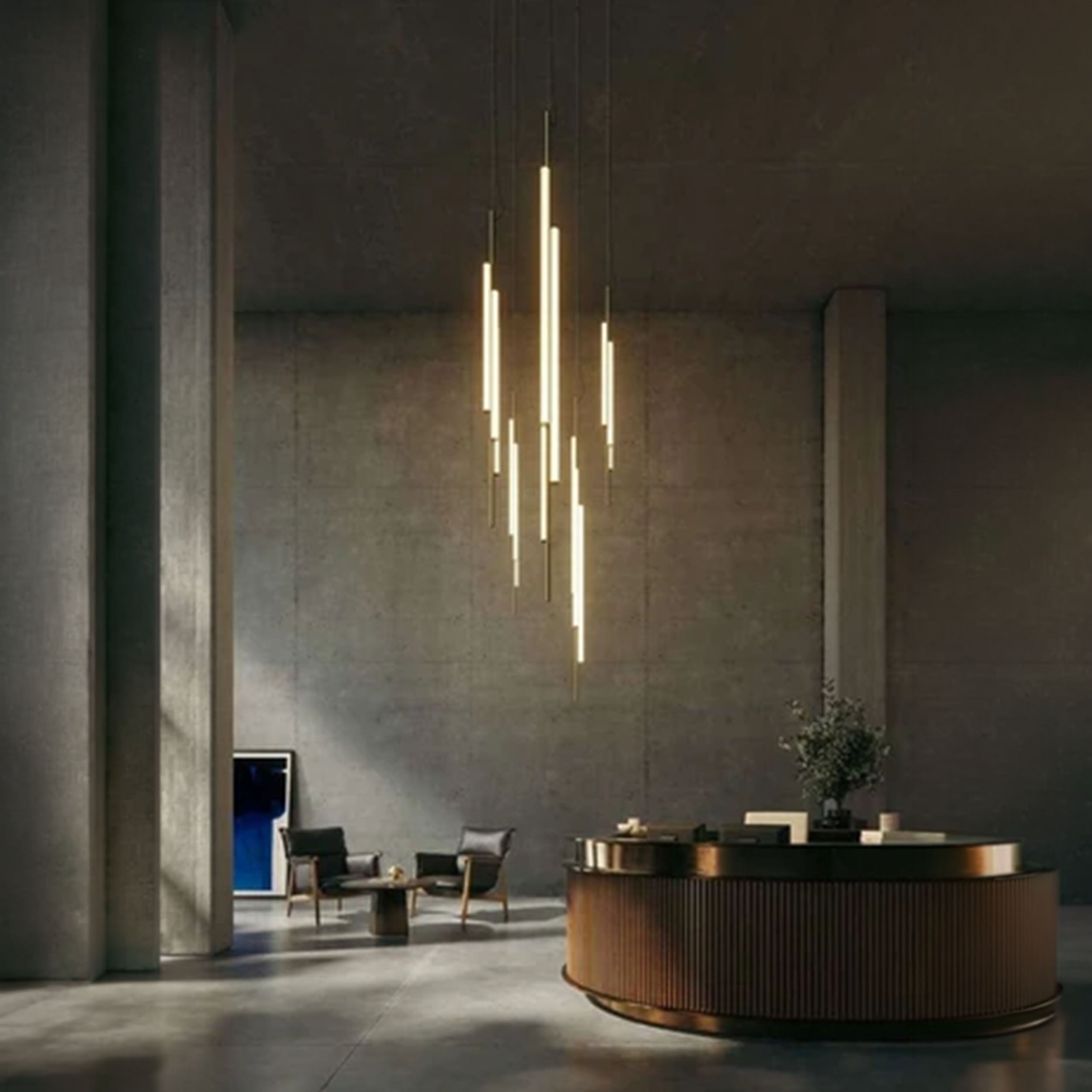 Marset Ambrosia V3 LED černé zabudované závěsné vertikální svítidlo