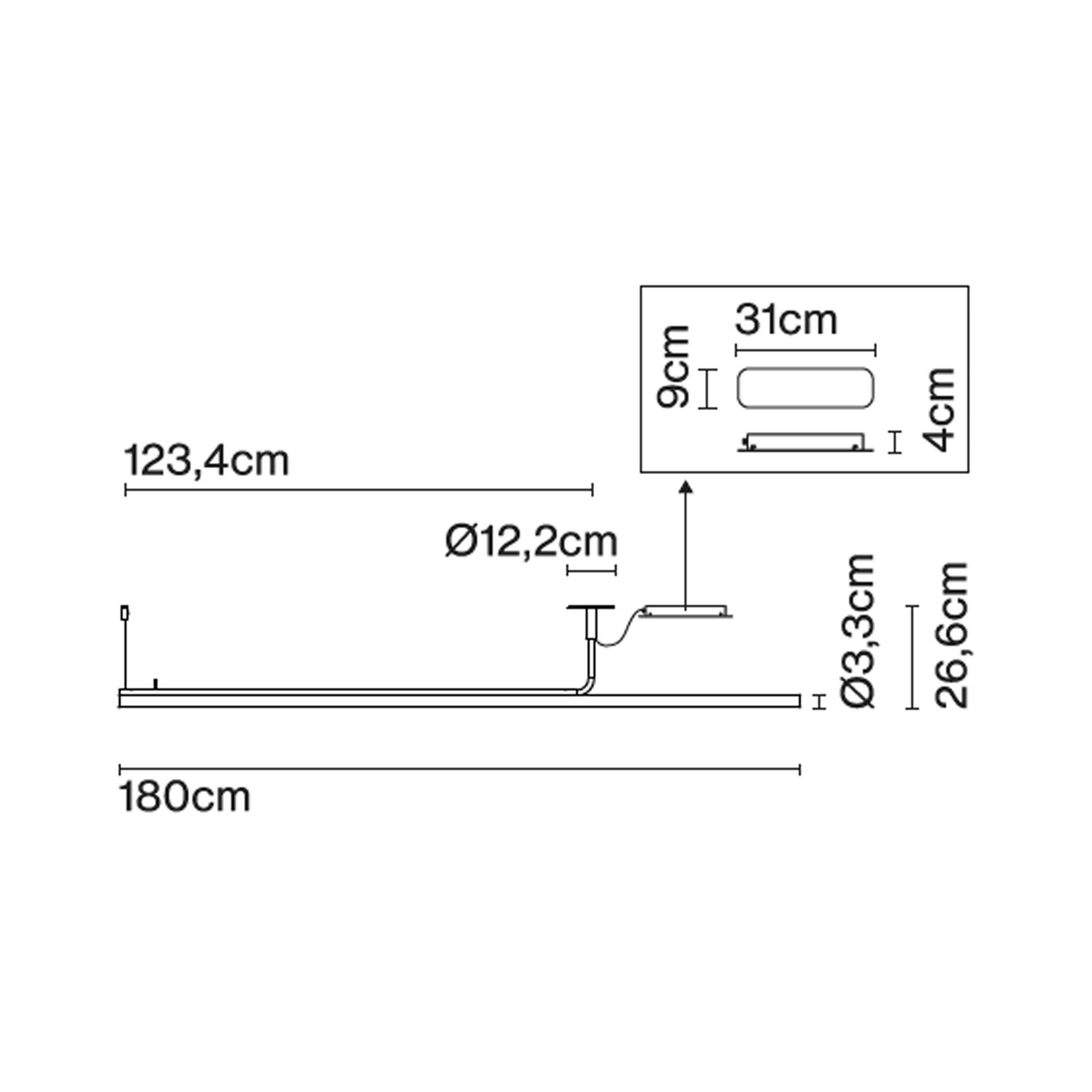 Marset Ambrosia Pro LED 120/180 závěsné lineární svítidlo