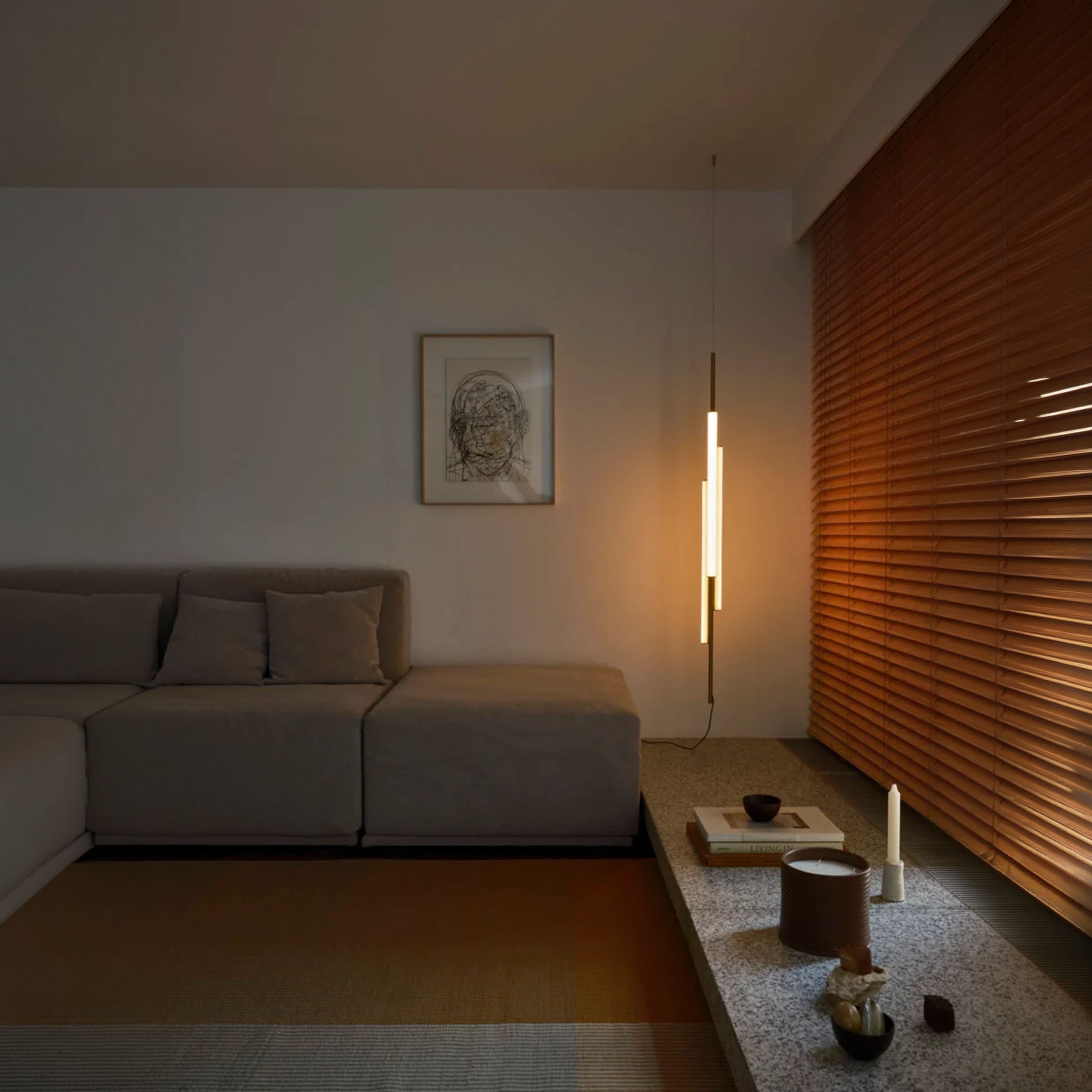 Marset Ambrosia V3 LED Plug in závěsné vertikální svítidlo