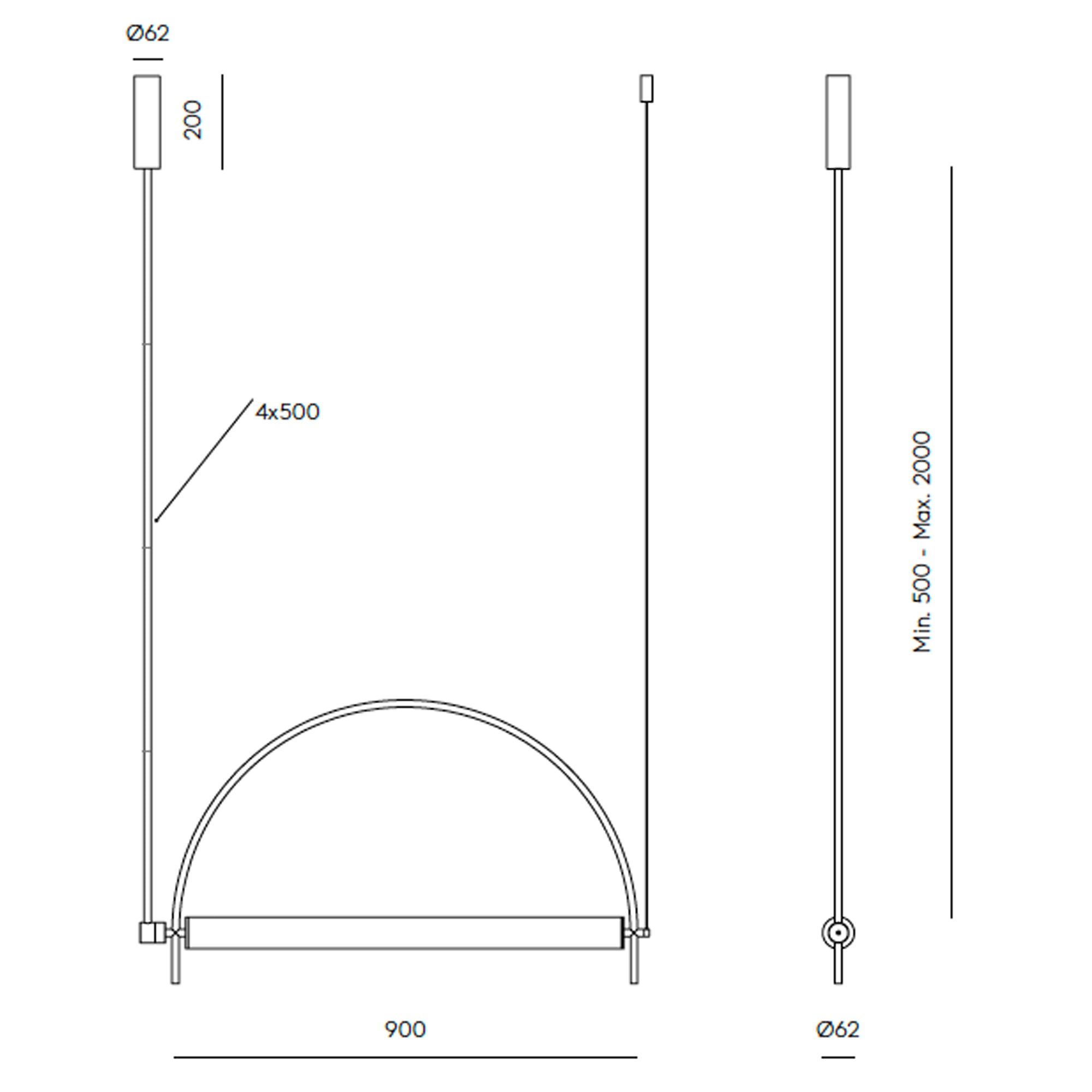 Oprawa wisząca Aromas Arc LED