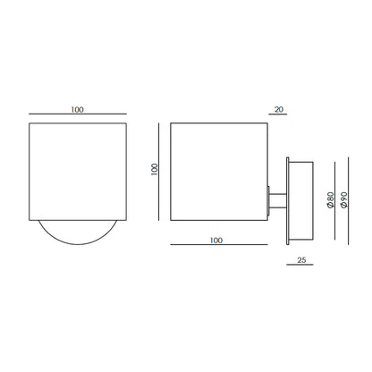 Kinkiet ścienny Aromas Cubic G9 alabaster