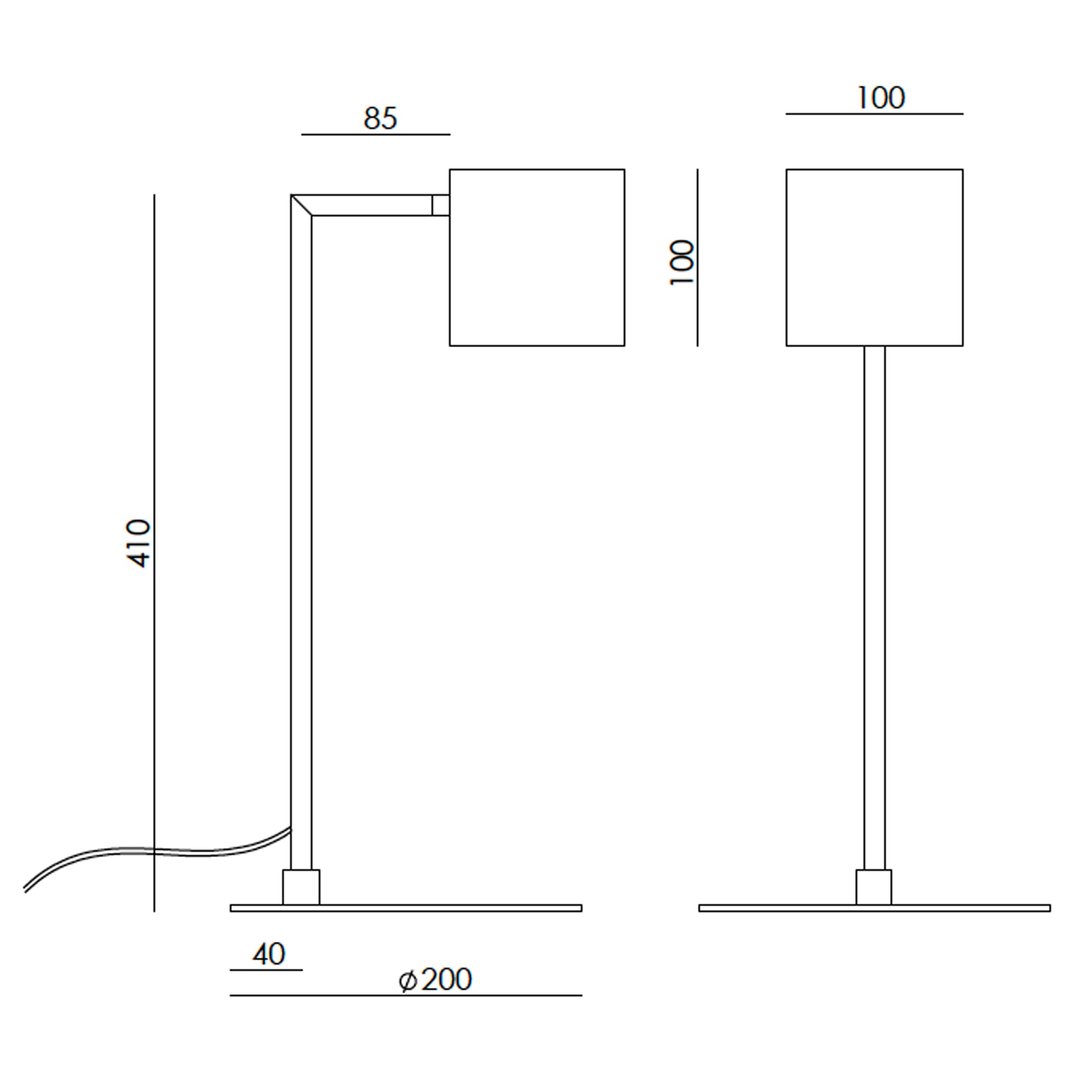 Alabastrowa lampa stołowa Aromas Cubic G9