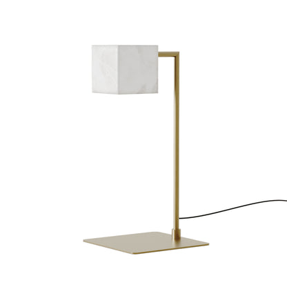 Alabastrowa lampa stołowa Aromas Cubic G9