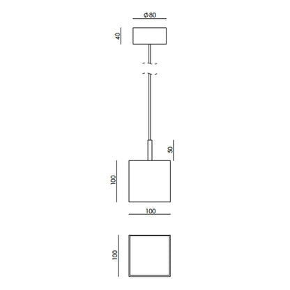 Lampa wisząca Aromas Cubic G9 alabaster
