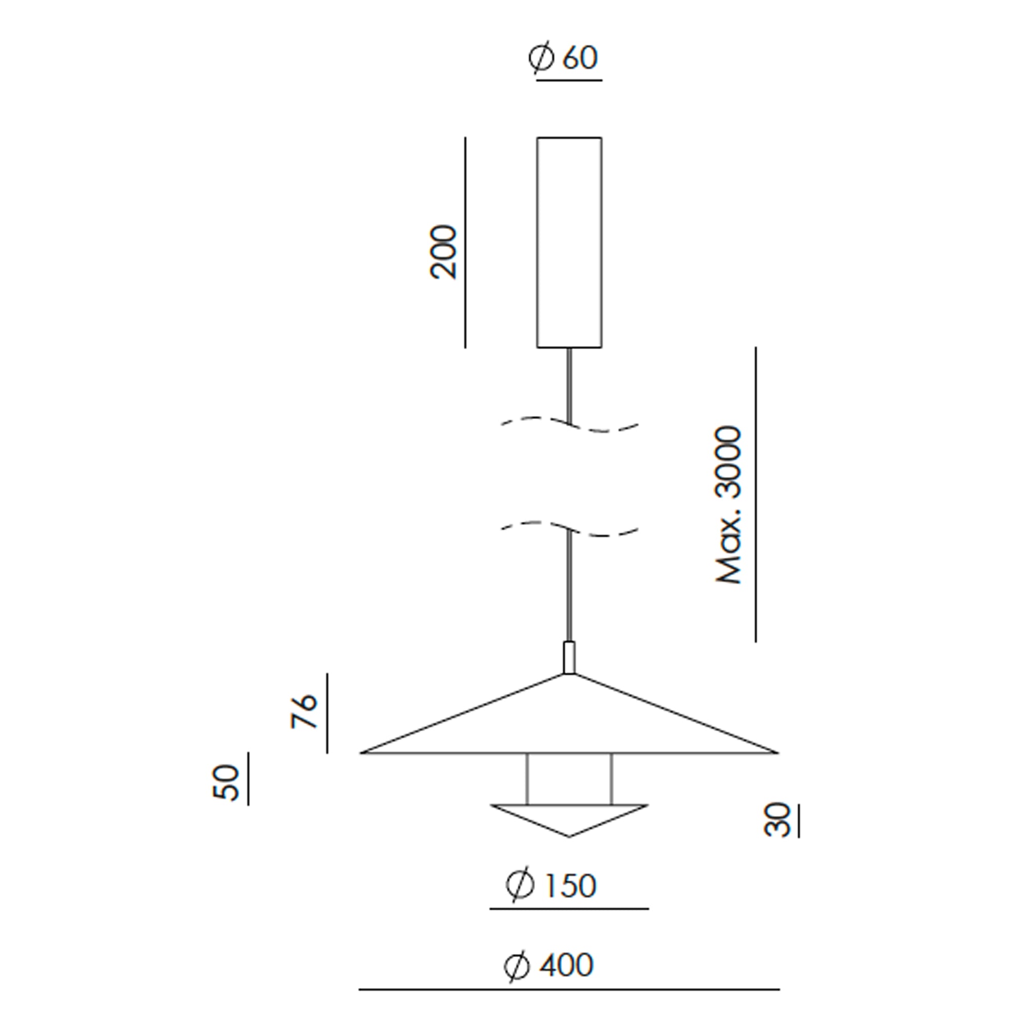 Okrągła oprawa wisząca LED Aromas Elli z możliwością ściemniania