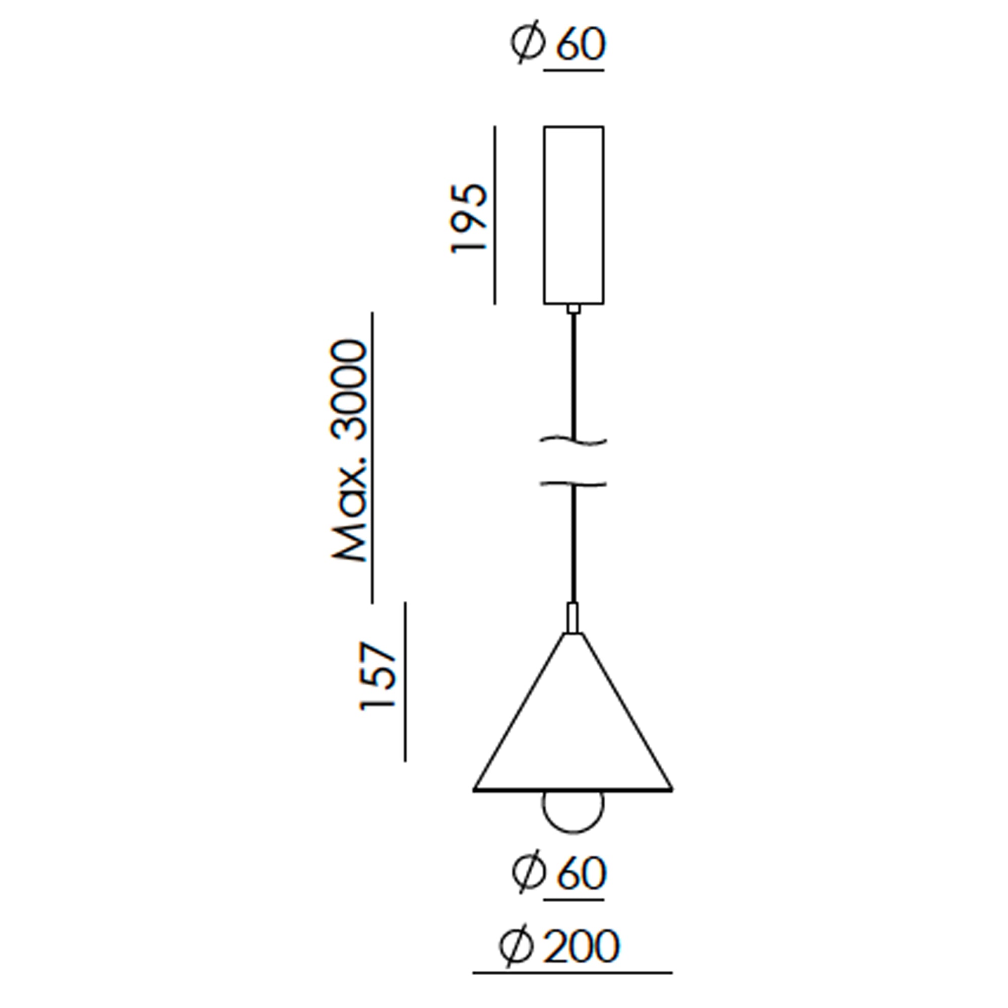 Lampa wisząca LED Aromas Tea