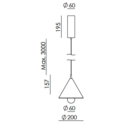 Lampa wisząca LED Aromas Tea