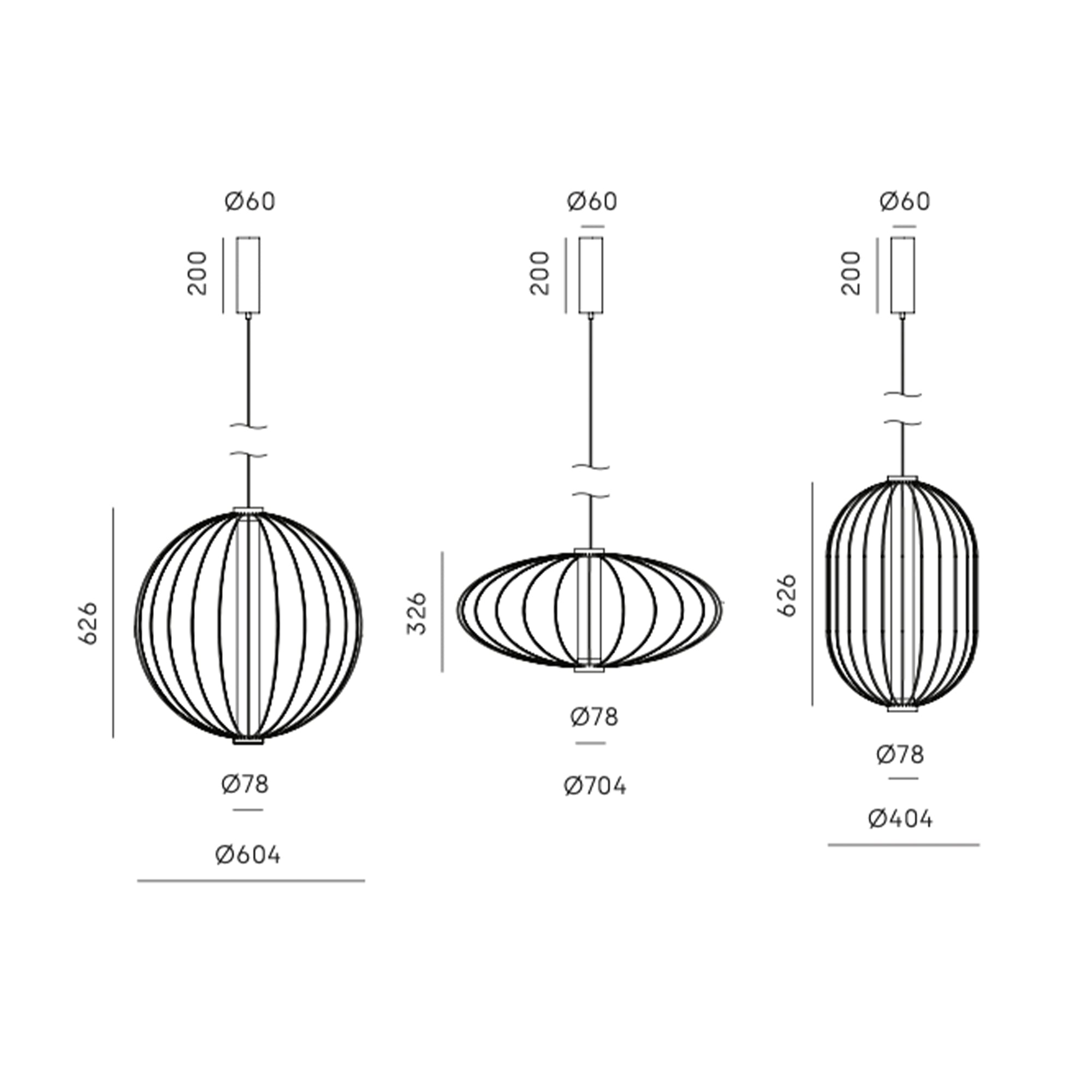 Konfigurowalna oprawa wisząca LED Aromas Pepo