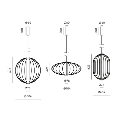 Konfigurowalna oprawa wisząca LED Aromas Pepo