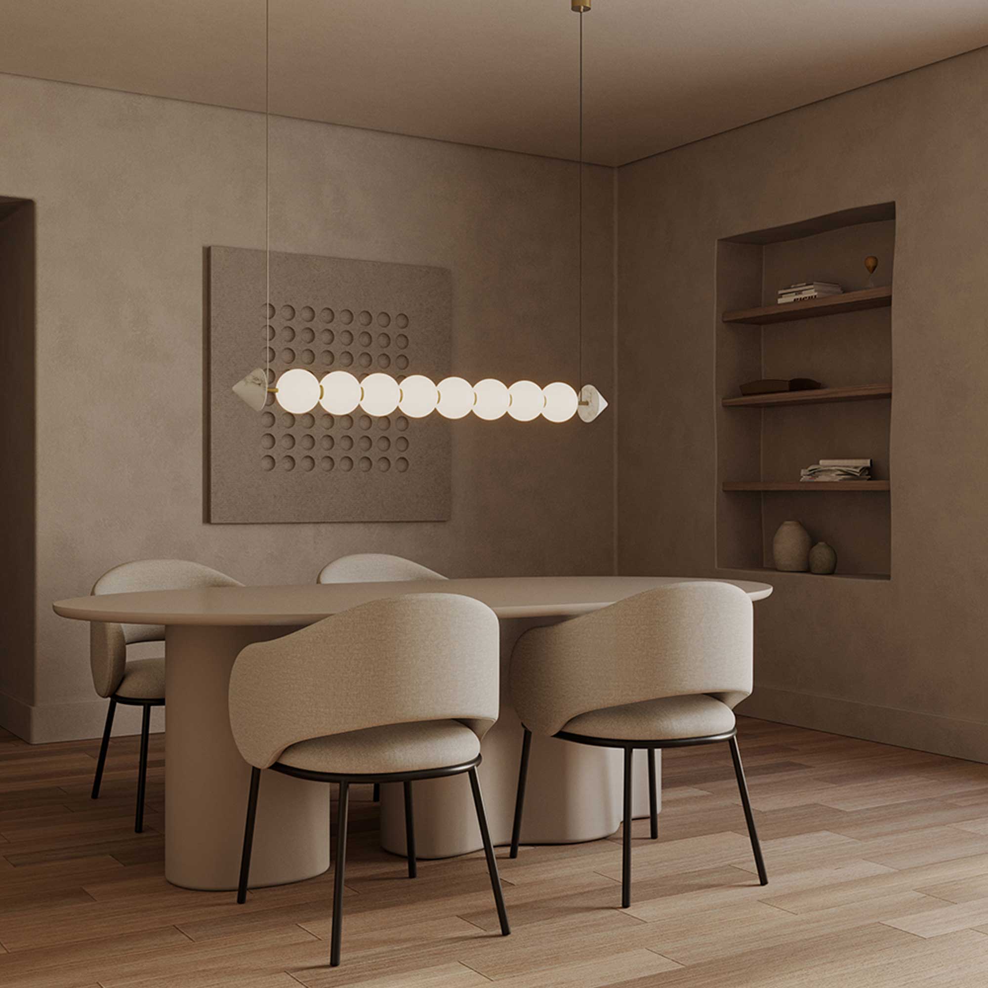 Akustické nástenné svietidlo Aromas Tico LED