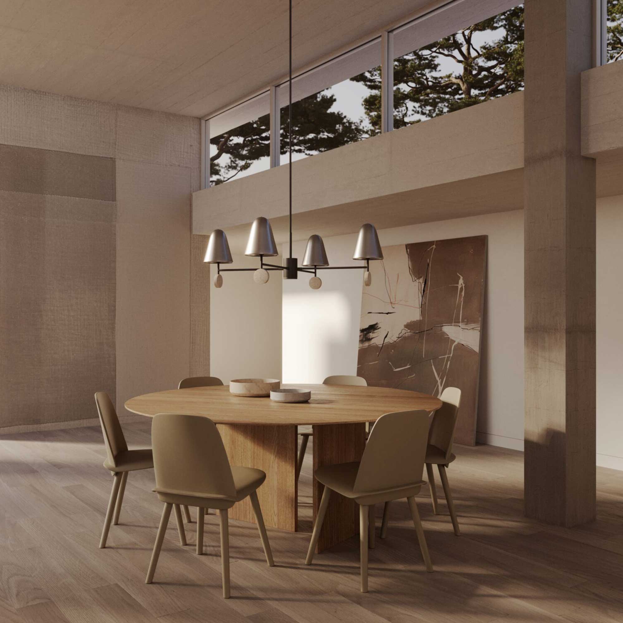 Aromas Elli LED závesné kruhové svietidlo stmievateľné