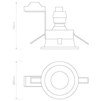 Astro Minima fixní kruhové svítidlo IP65