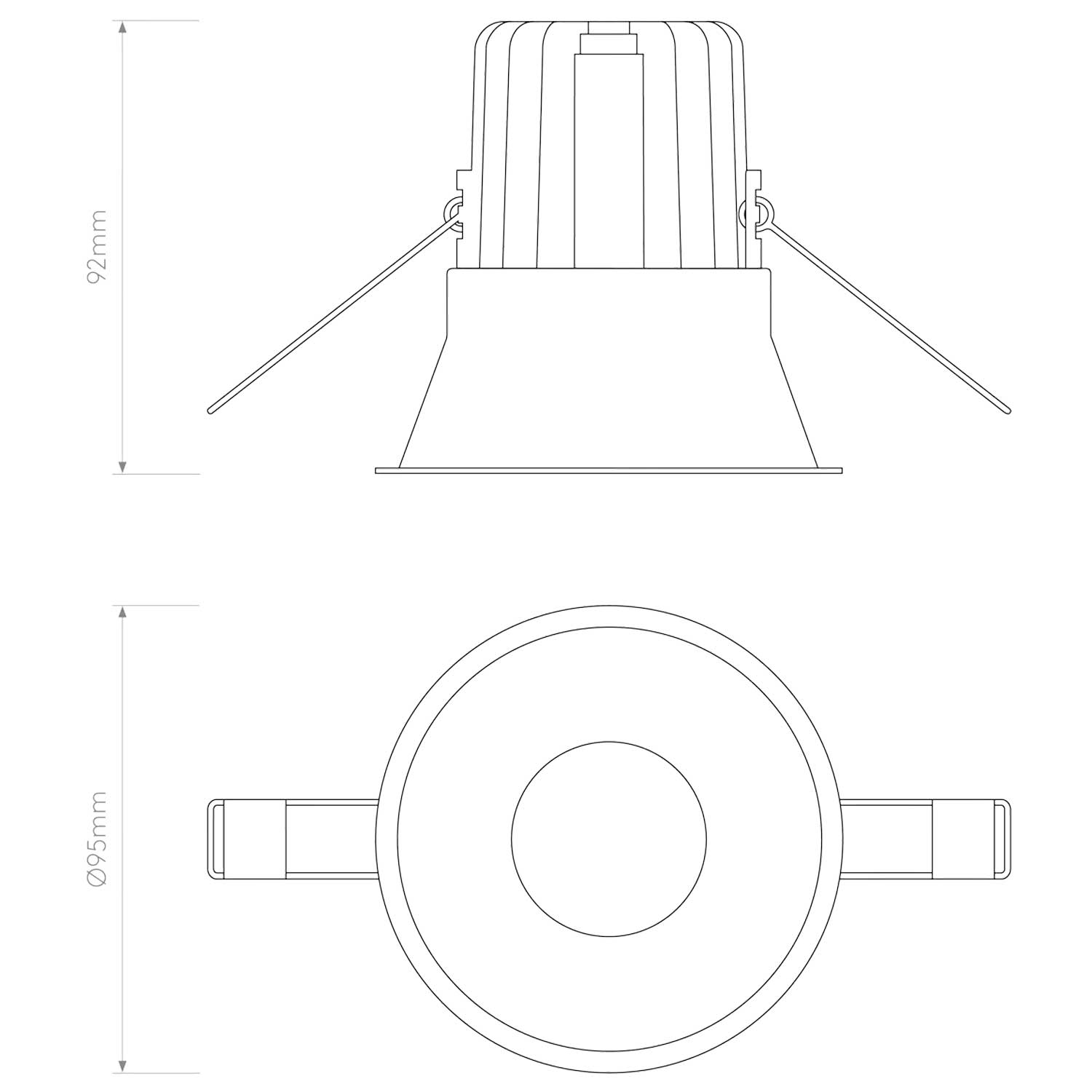 Astro Minima LED kruhové zápustné svítidlo bílé IP65