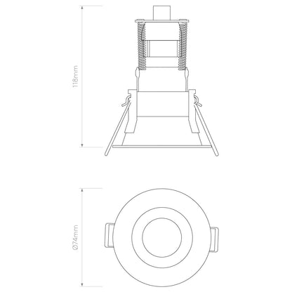 Astro Minima Mini zápustné bodové svítidlo