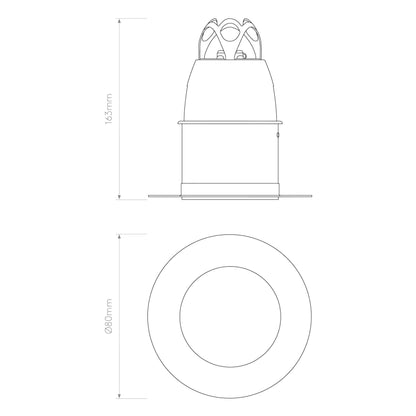 Astro Minima LED kruhové zápustné svietidlo biele IP65