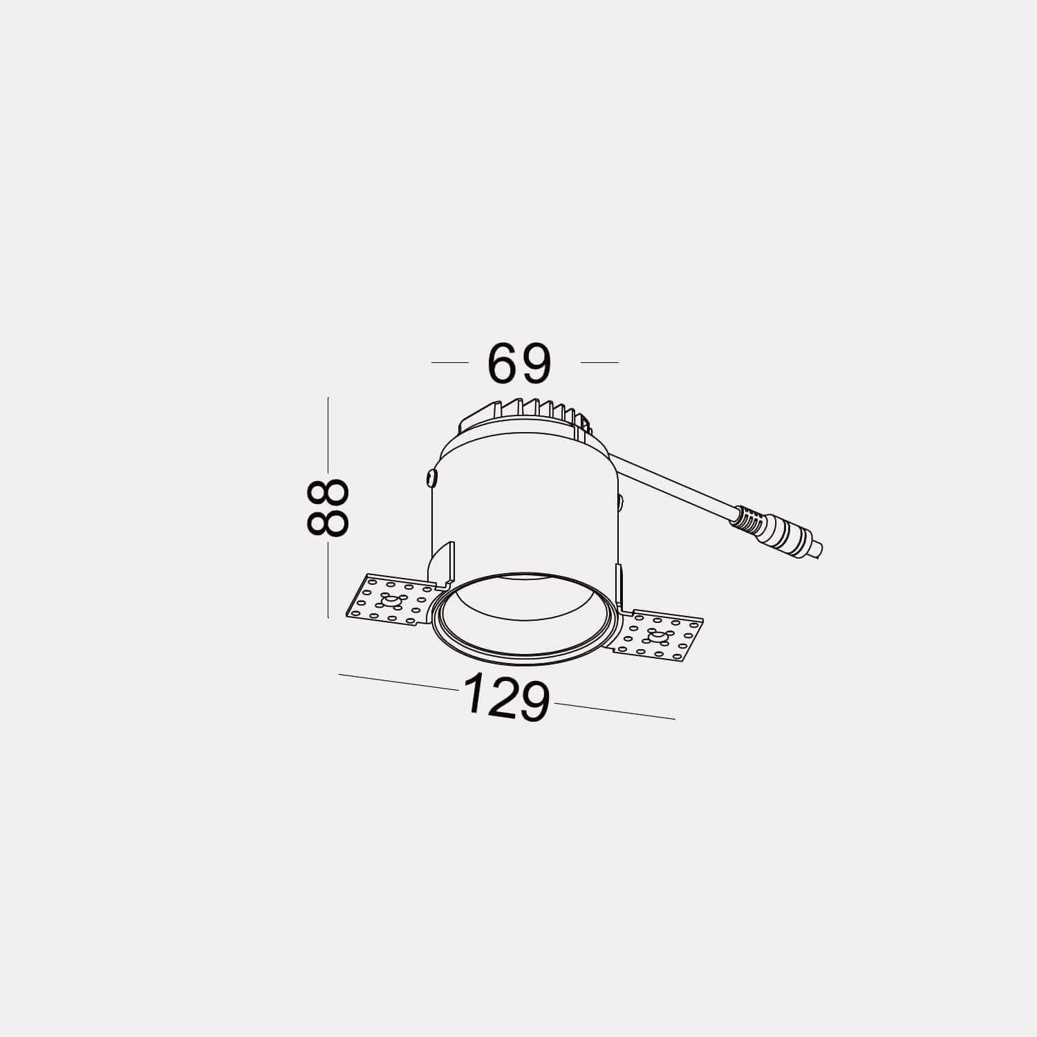 Trimless Downlight LED zápustné svítidlo Ra>95