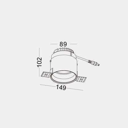 Trimless Downlight LED zápustné svítidlo Ra>95