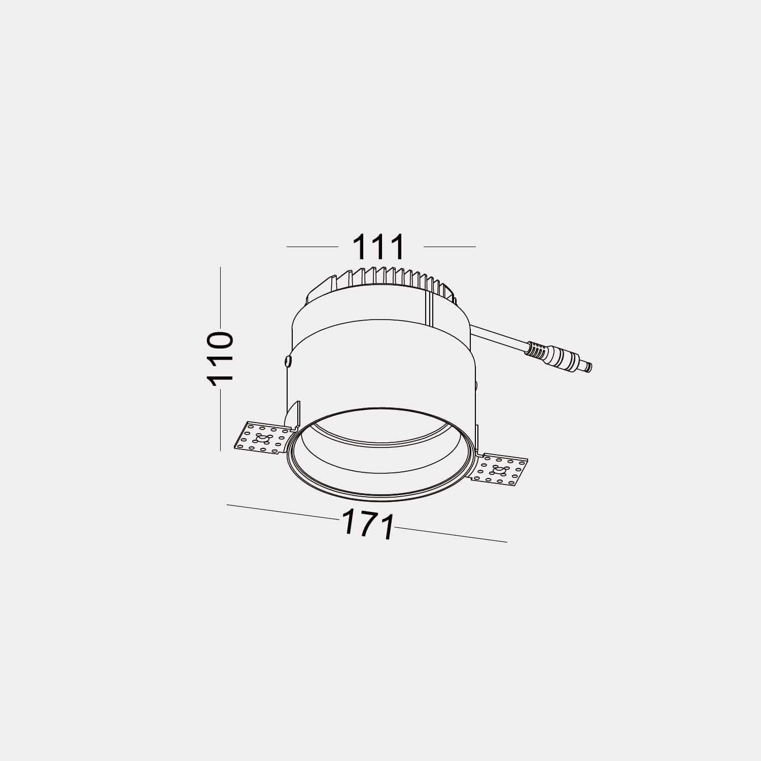 Trimless Downlight LED zápustné svítidlo Ra>95