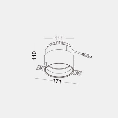 Trimless Downlight LED zápustné svítidlo Ra>95