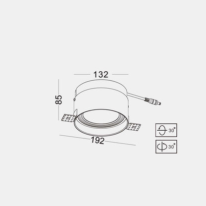 Trimless Downlight LED zápustné svítidlo Ra>95