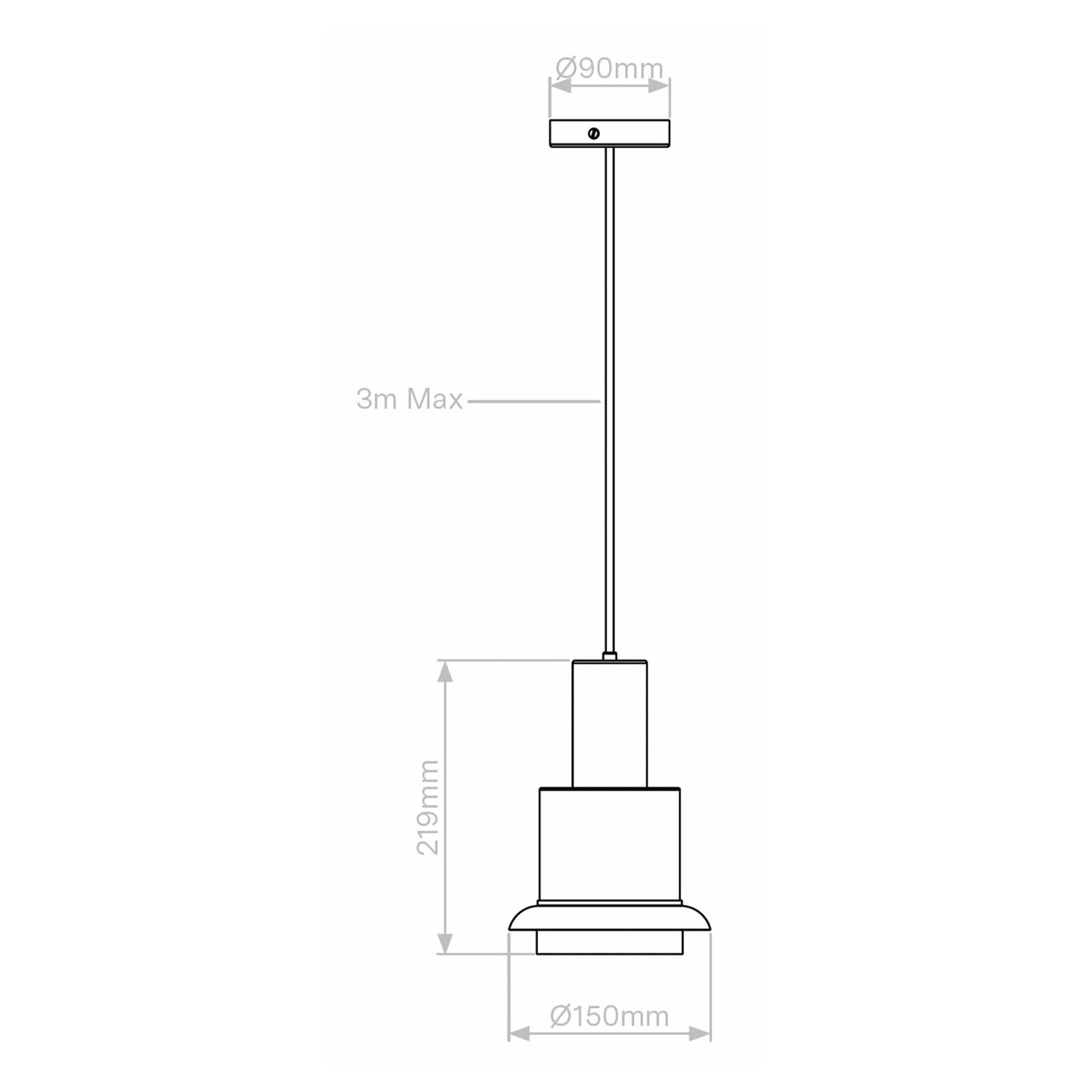 DCW éditions Chaumont S E27 závěsné svítidlo