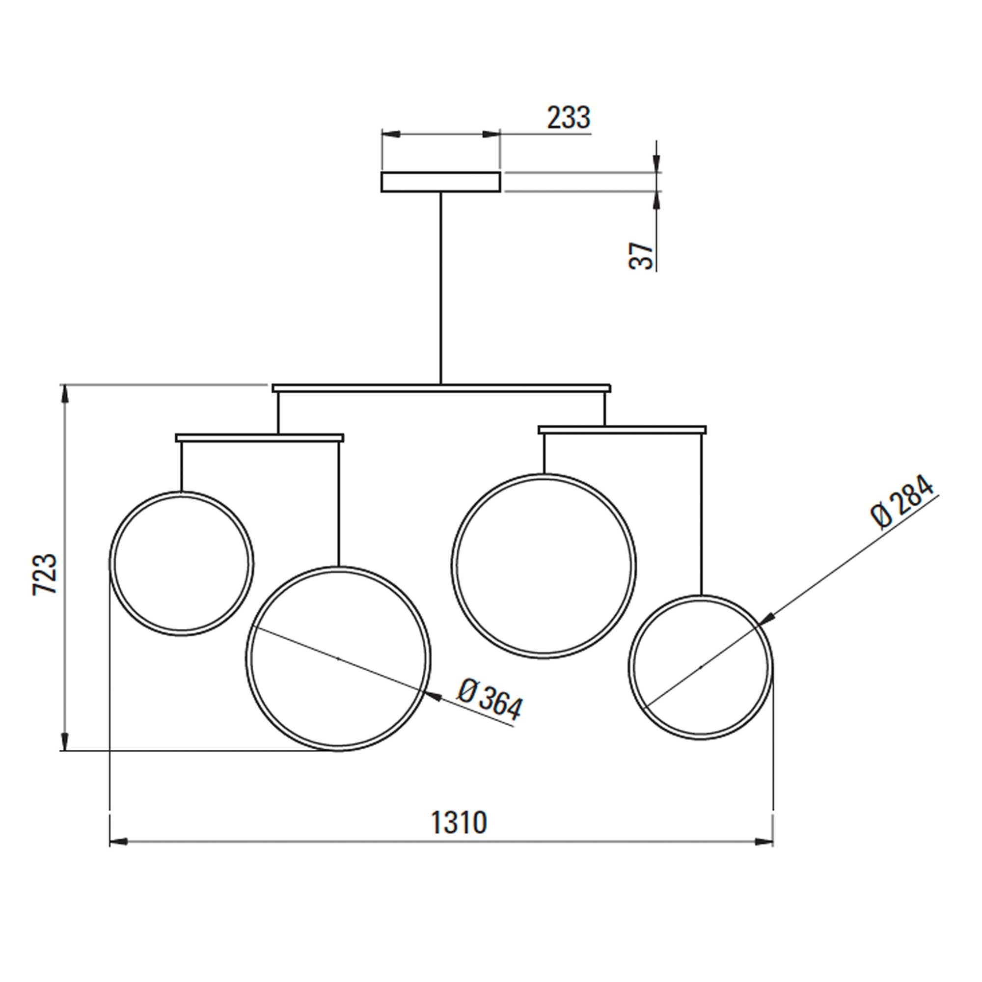 DCW édition NL 12 LED pendant light
