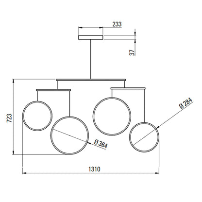 DCW édition NL 12 LED pendant light