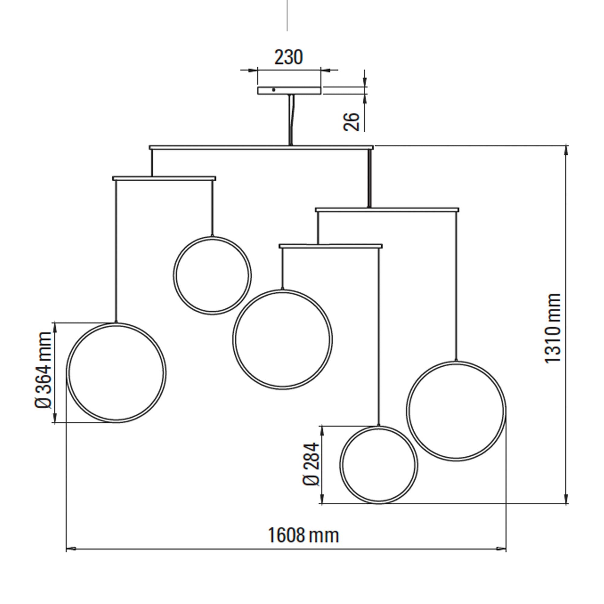 DCW édition NL 12 LED pendant light