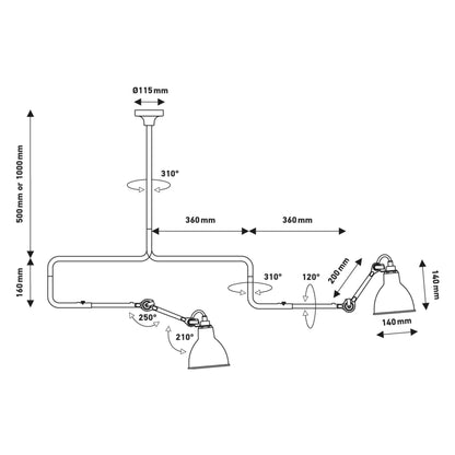 DCW édition NL 12 LED pendant light