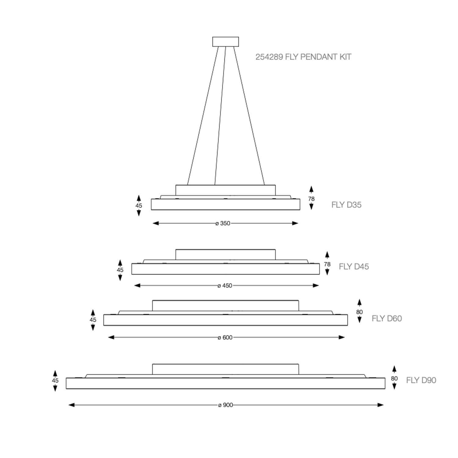 Ideal lux Fly LED přisazené svítidlo