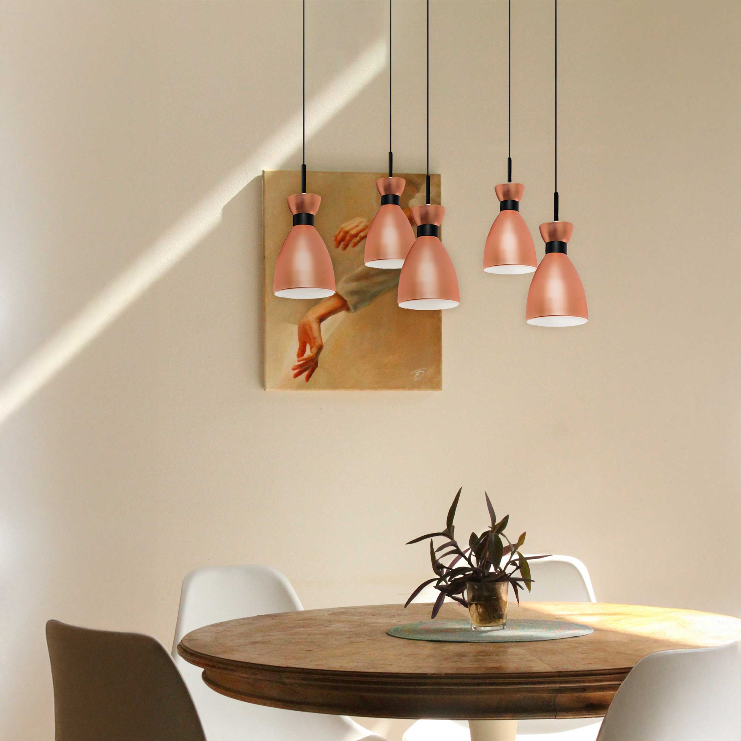 Faro Brume LED glass ceiling light IP44