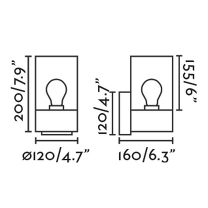 Szklana oprawa sufitowa Faro Brume LED IP44
