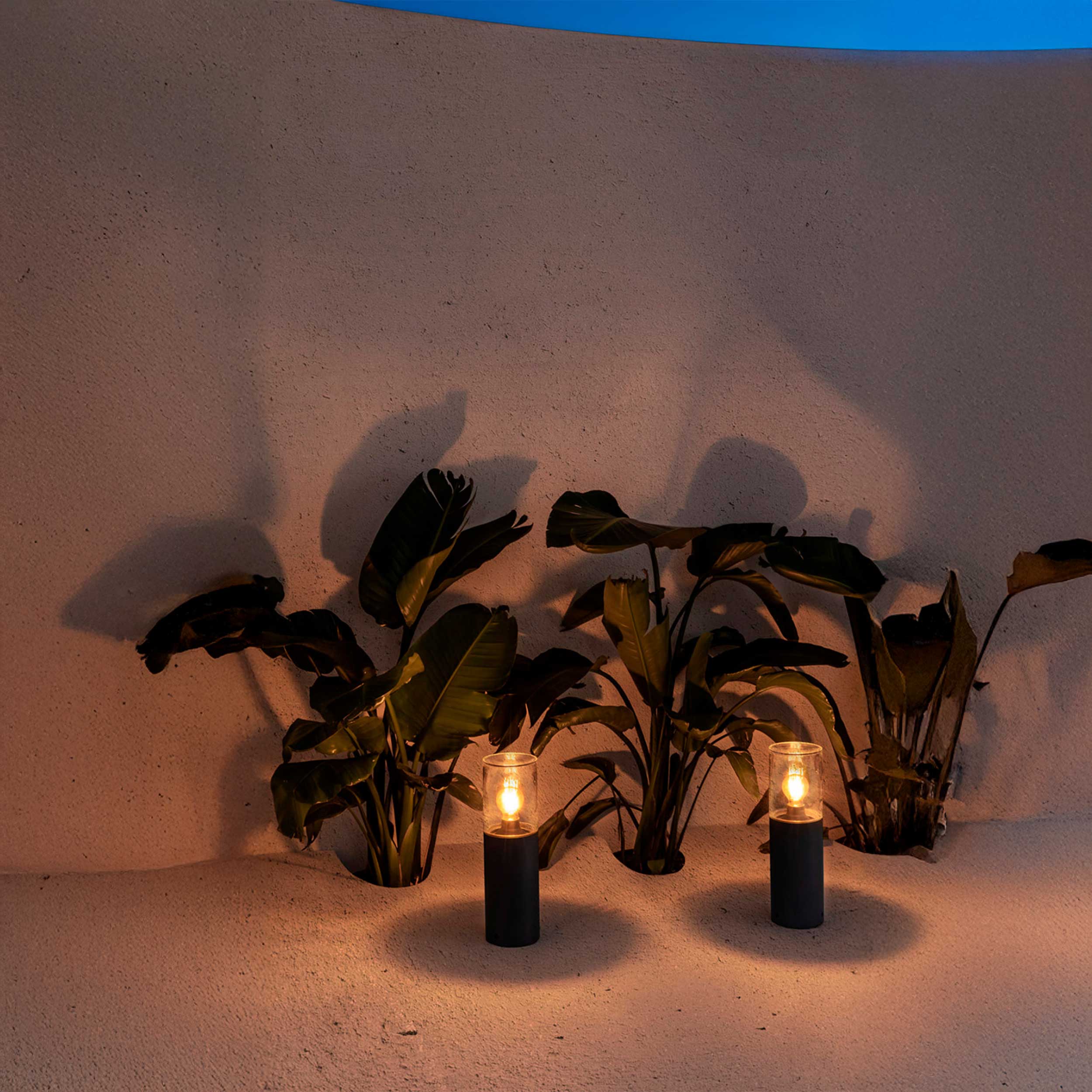 Szklana oprawa sufitowa Faro Brume LED IP44