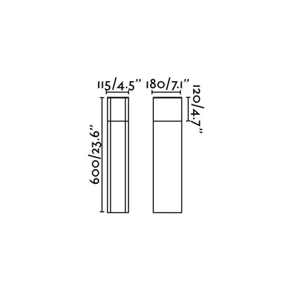 Faro Datna E27 sloupkové venkovní svítidlo IP44